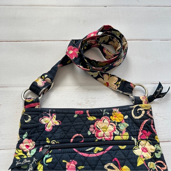 Vera Bradley Hipster Cross Body Bag | Legacy Pattern "Ribbons" - Picture 9 of 15